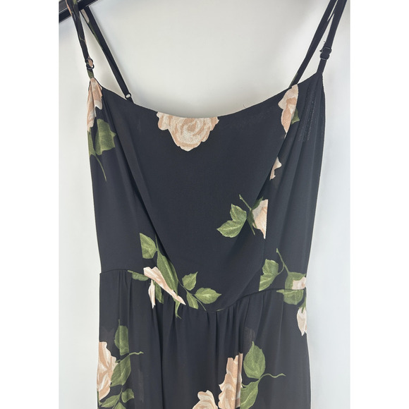 Reformation Rosehip Fit & Flare Floral Dress Lined Pockets Crepe Smocked Size 2 - Picture 5 of 11